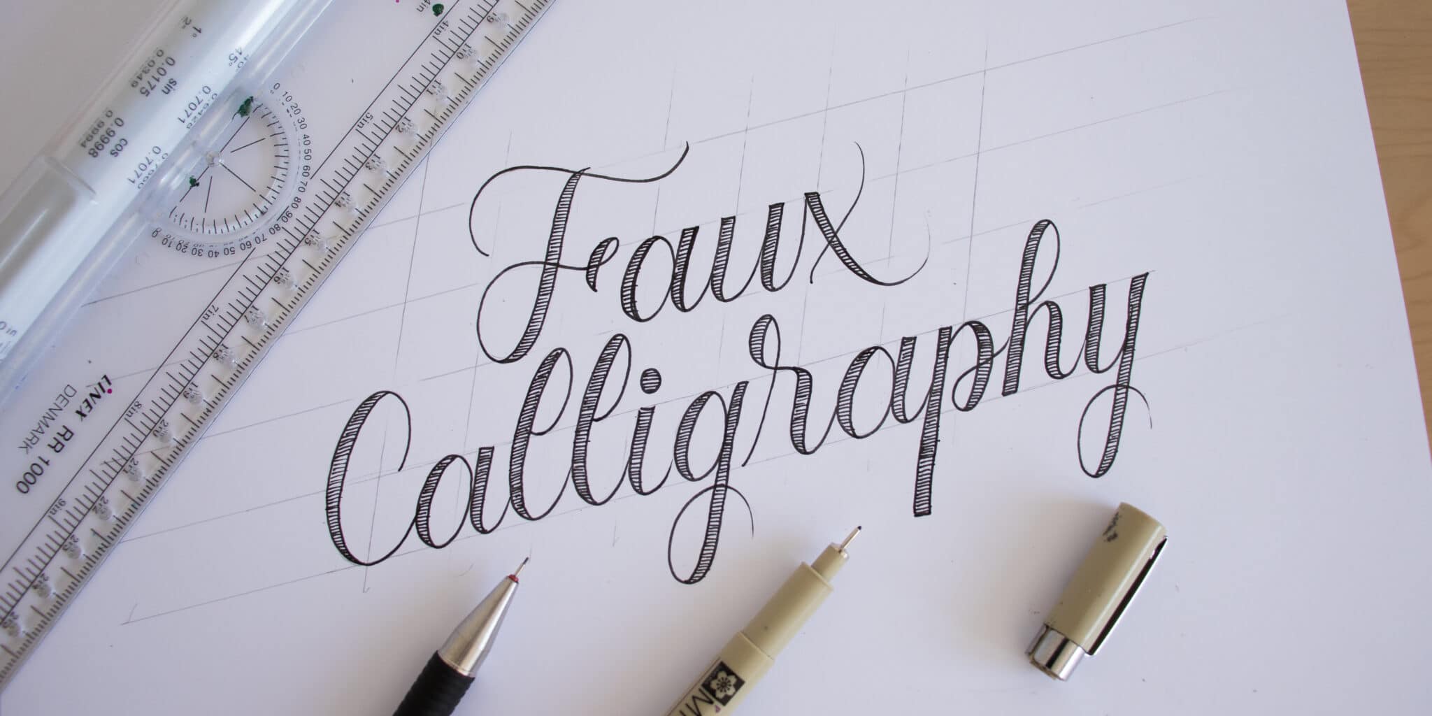 How To Do Faux Calligraphy Alphabet On Cards?